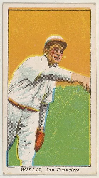 Willis, San Francisco, from the "Obak Baseball Players" set (T212), issued by the American Tobacco Company to promote Obak Mouthpiece Cigarettes — American Tobacco Company