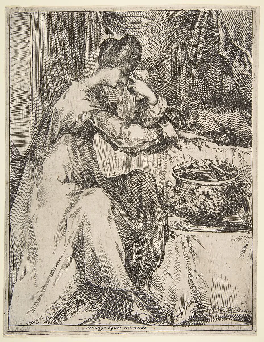 The Suicide of Portia — Jacques Bellange