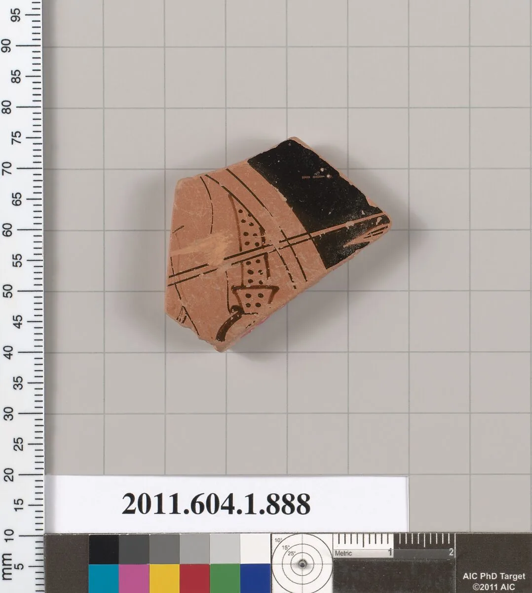 Terracotta fragment of a kylix (drinking cup) — Unknown
