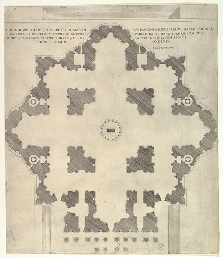 Speculum Romanae Magnificentiae: Plan of St. Peter's