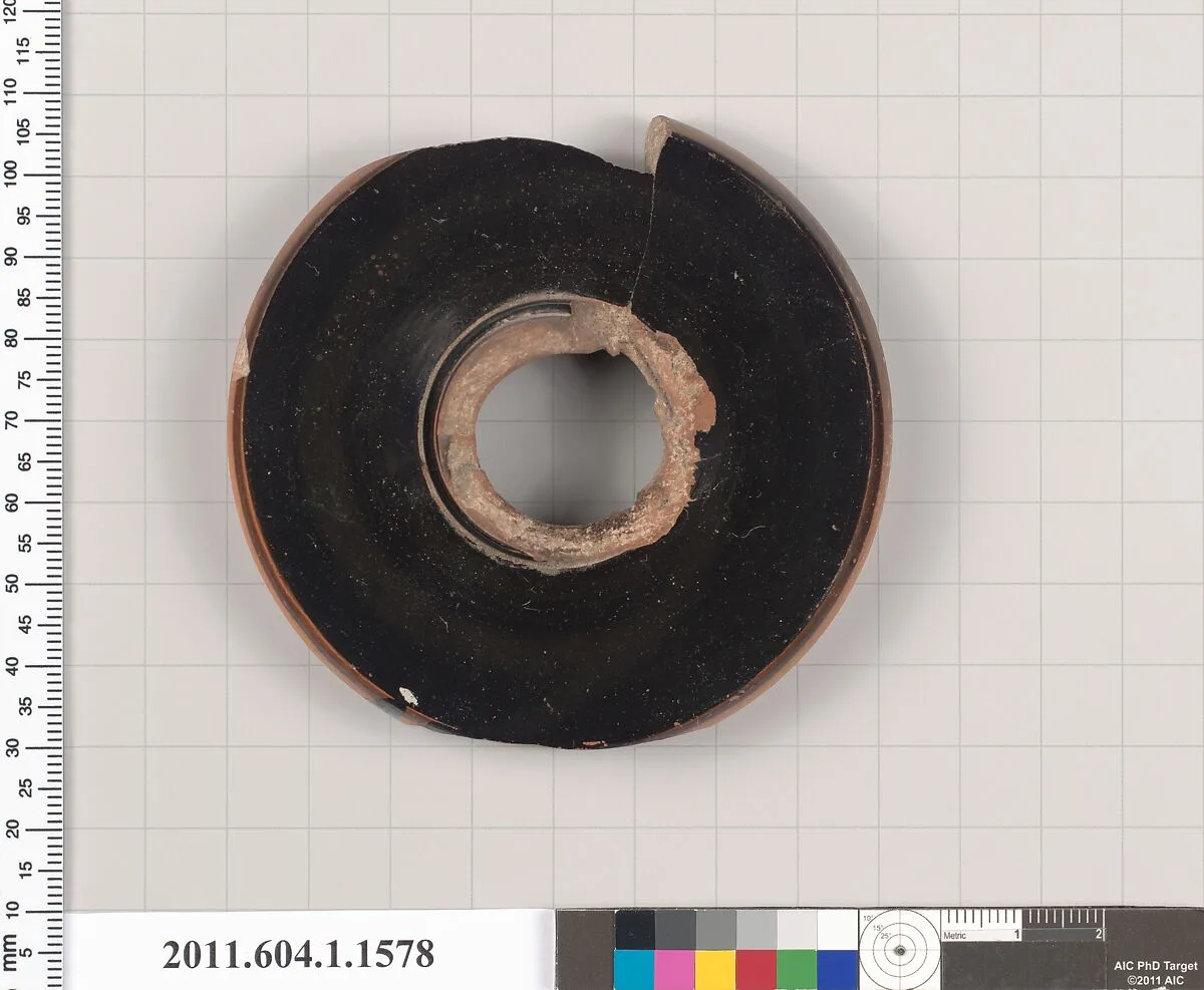 Terracotta fragment of a kylix (drinking cup) — Unknown