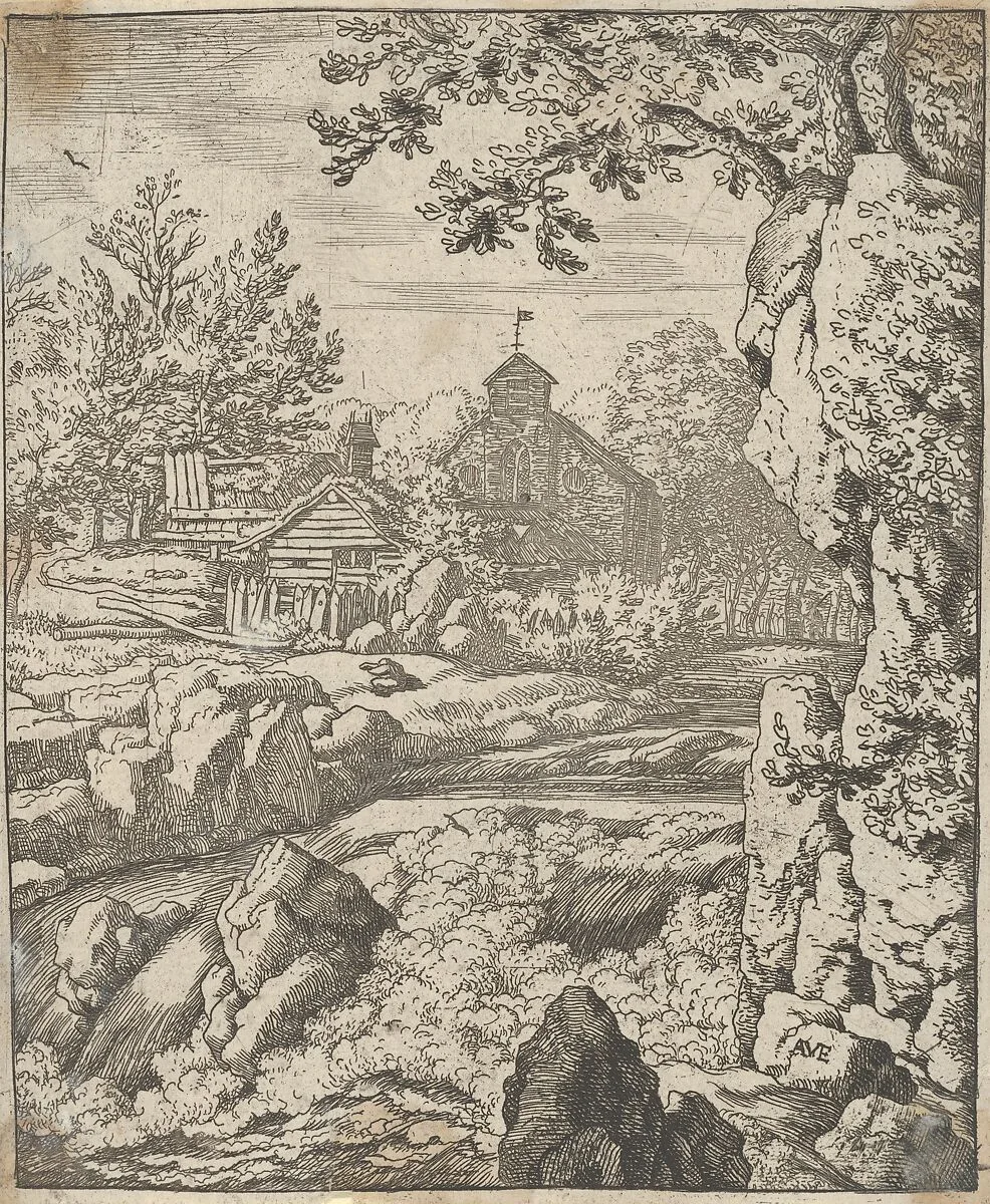 The Waterfall — Allart van Everdingen