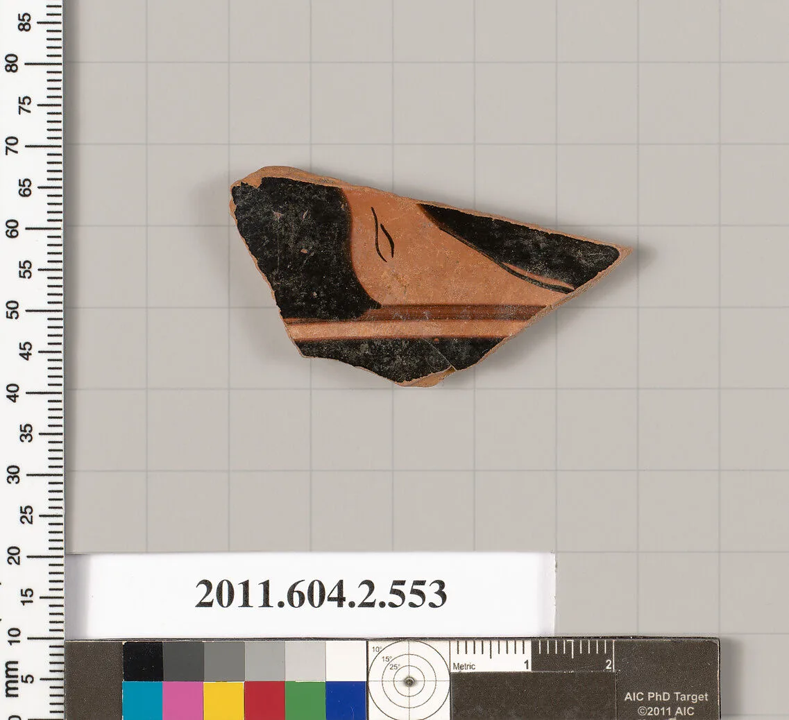 Terracotta fragment of a column-krater (bowl for mixing wine and water) — Unknown