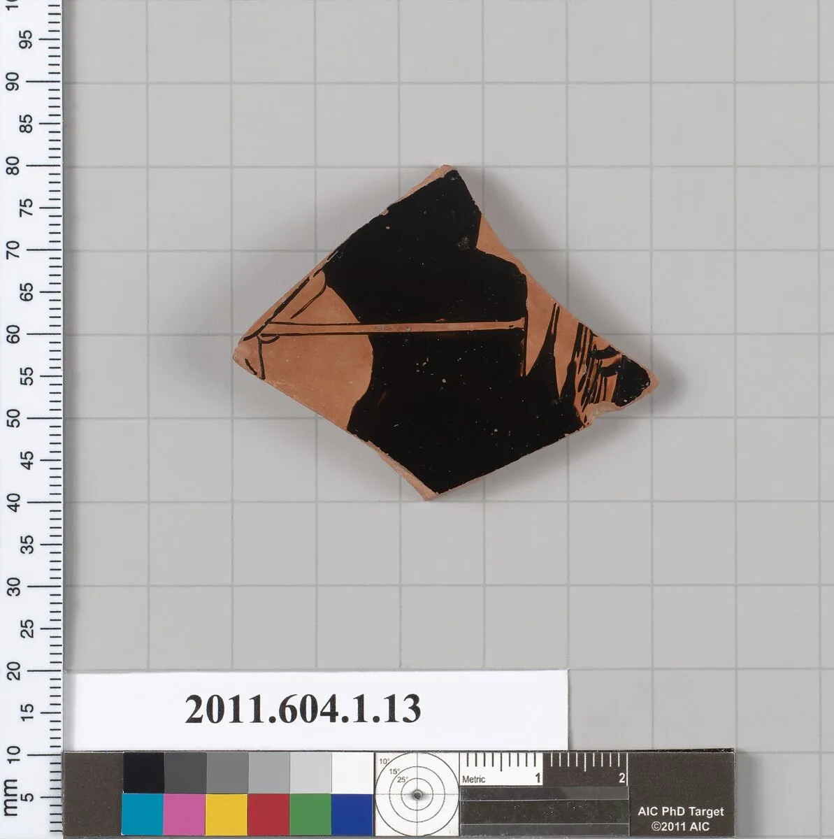 Terracotta fragment of a kylix (drinking cup) — Unknown