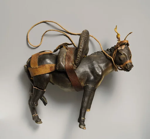 Donkey with saddle