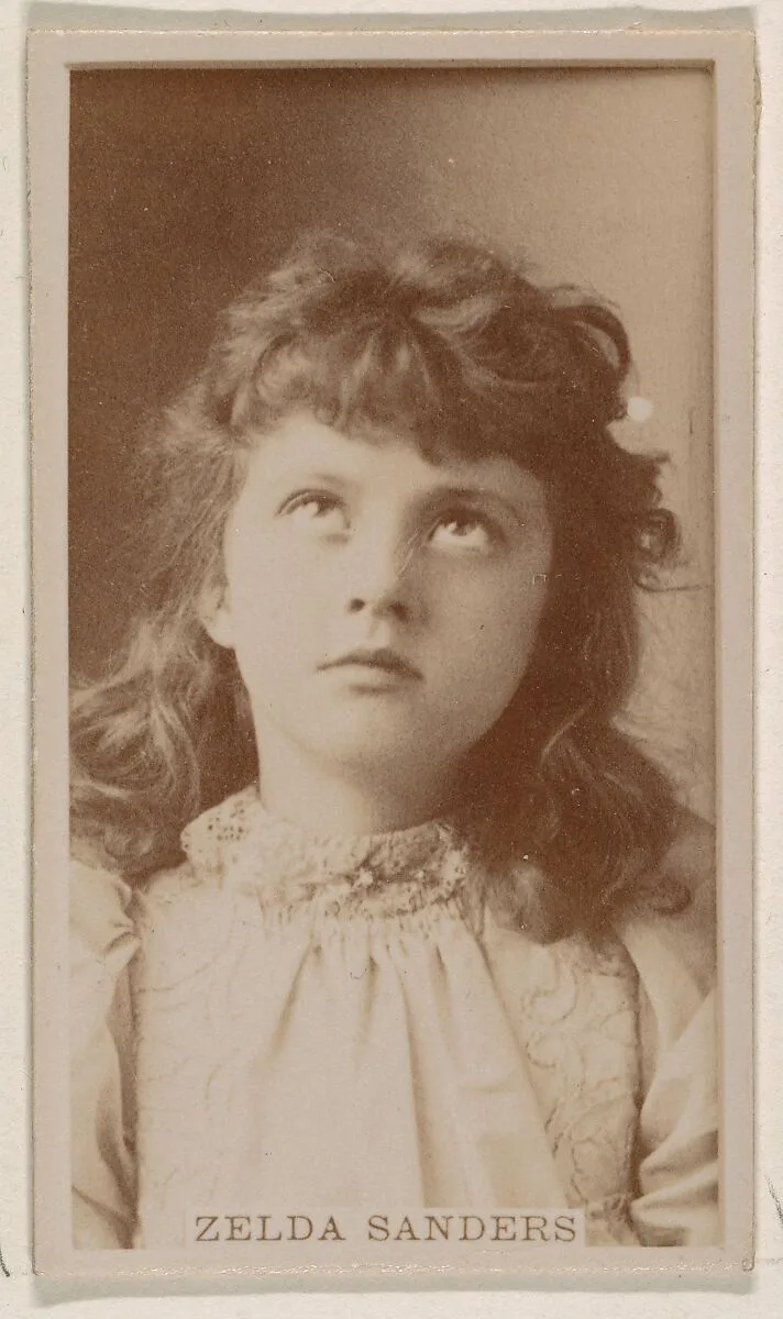 Zelda Sanders, from the Actresses series (N245) issued by Kinney Brothers to promote Sweet Caporal Cigarettes — Kinney Brothers Tobacco Company