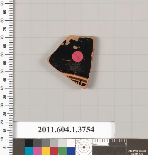 Terracotta fragment of a kylix (drinking cup)