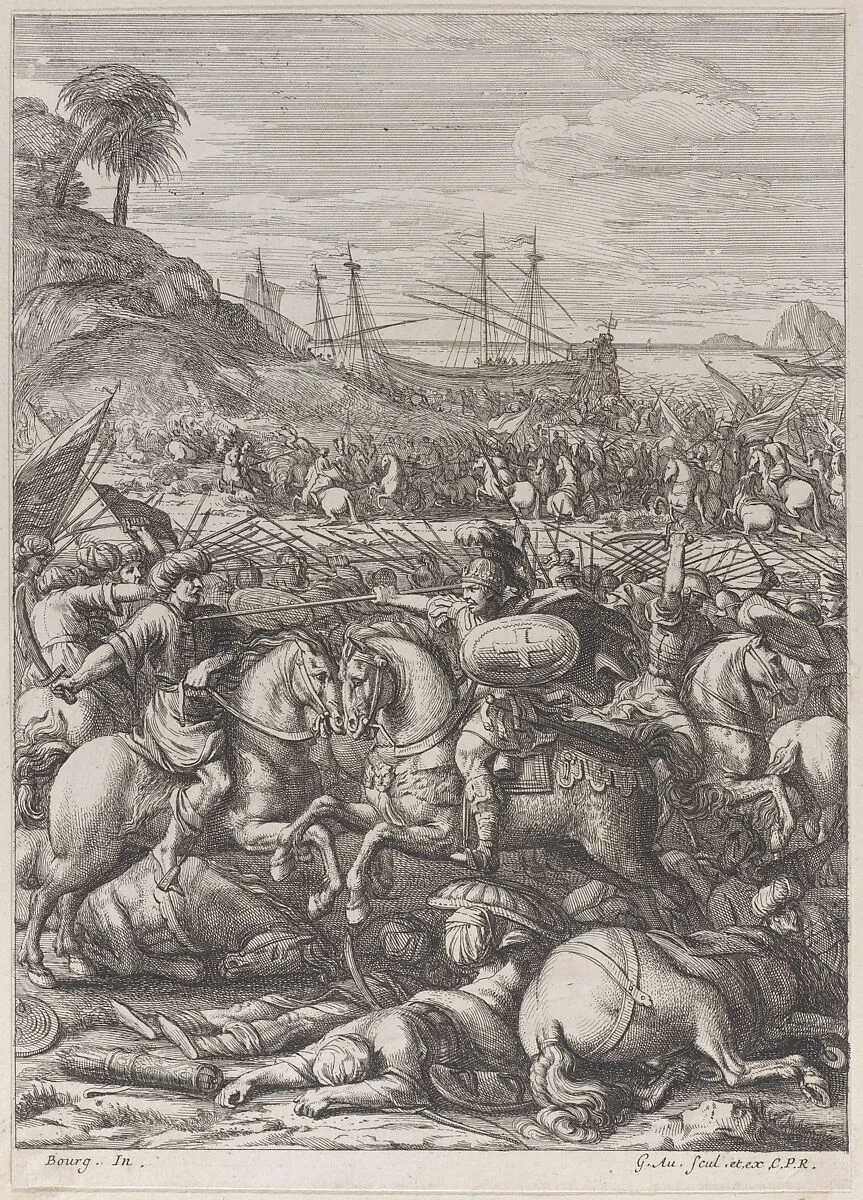 The Battle of Antioch — Guillaume Courtois|Girard Audran