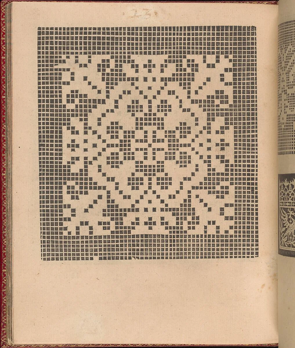 Les Singuliers et Nouveaux Portraicts... page 52 (verso) — Federico de Vinciolo|Jean Le Clerc|Henri III, King of France and Poland|Louise de Lorraine-Vaudemont|Chambolle-Duru