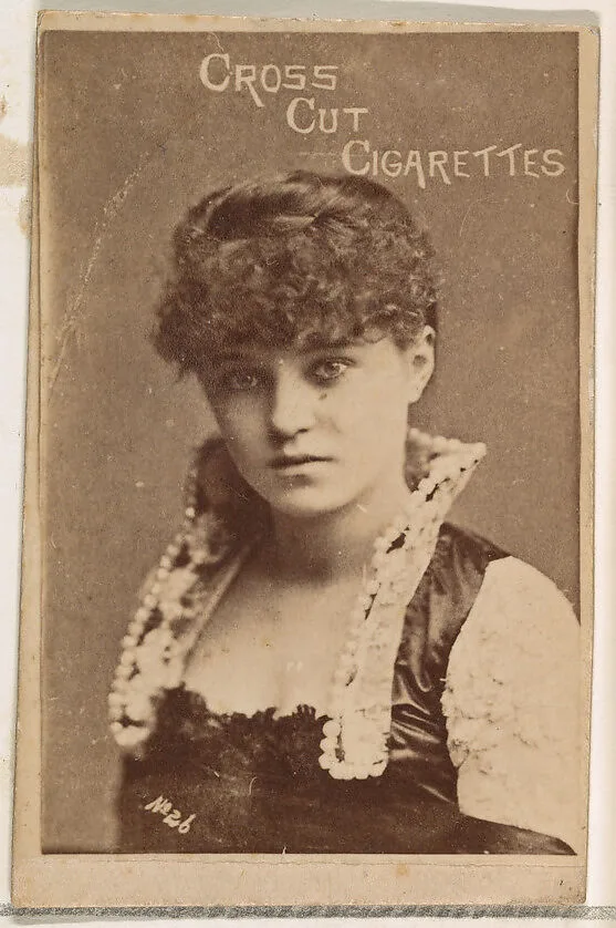 Card Number 26, from the Actors and Actresses series (N145-1) issued by Duke Sons & Co. to promote Cross Cut Cigarettes — W. Duke, Sons & Co.