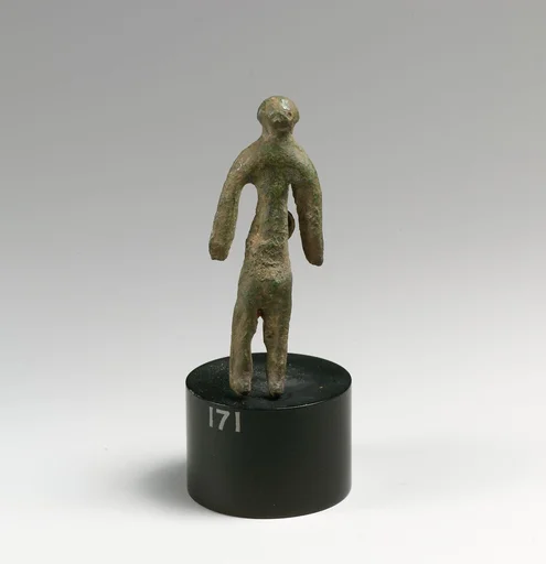 Bronze statuette (of a man?)