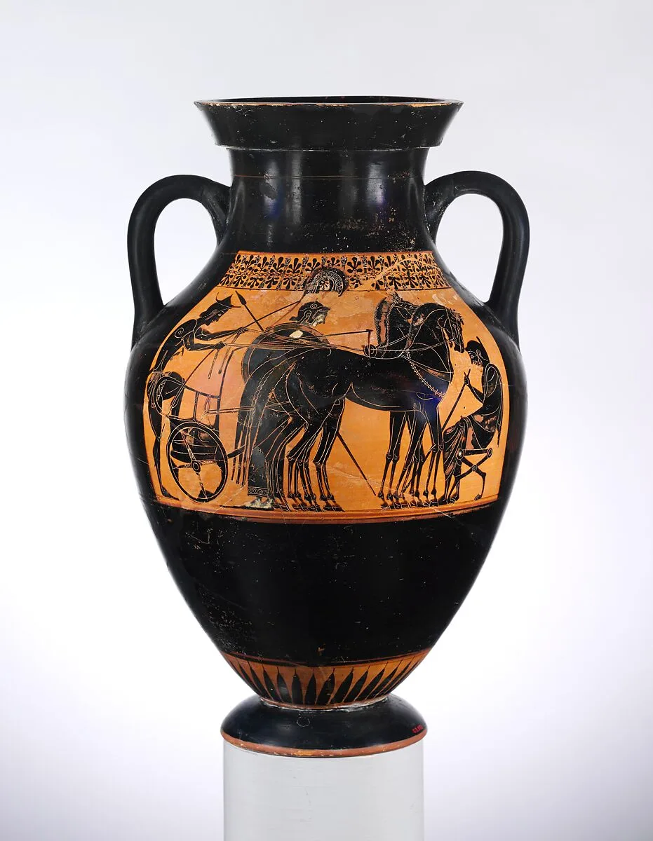 Terracotta amphora (jar) — Lysippides Painter