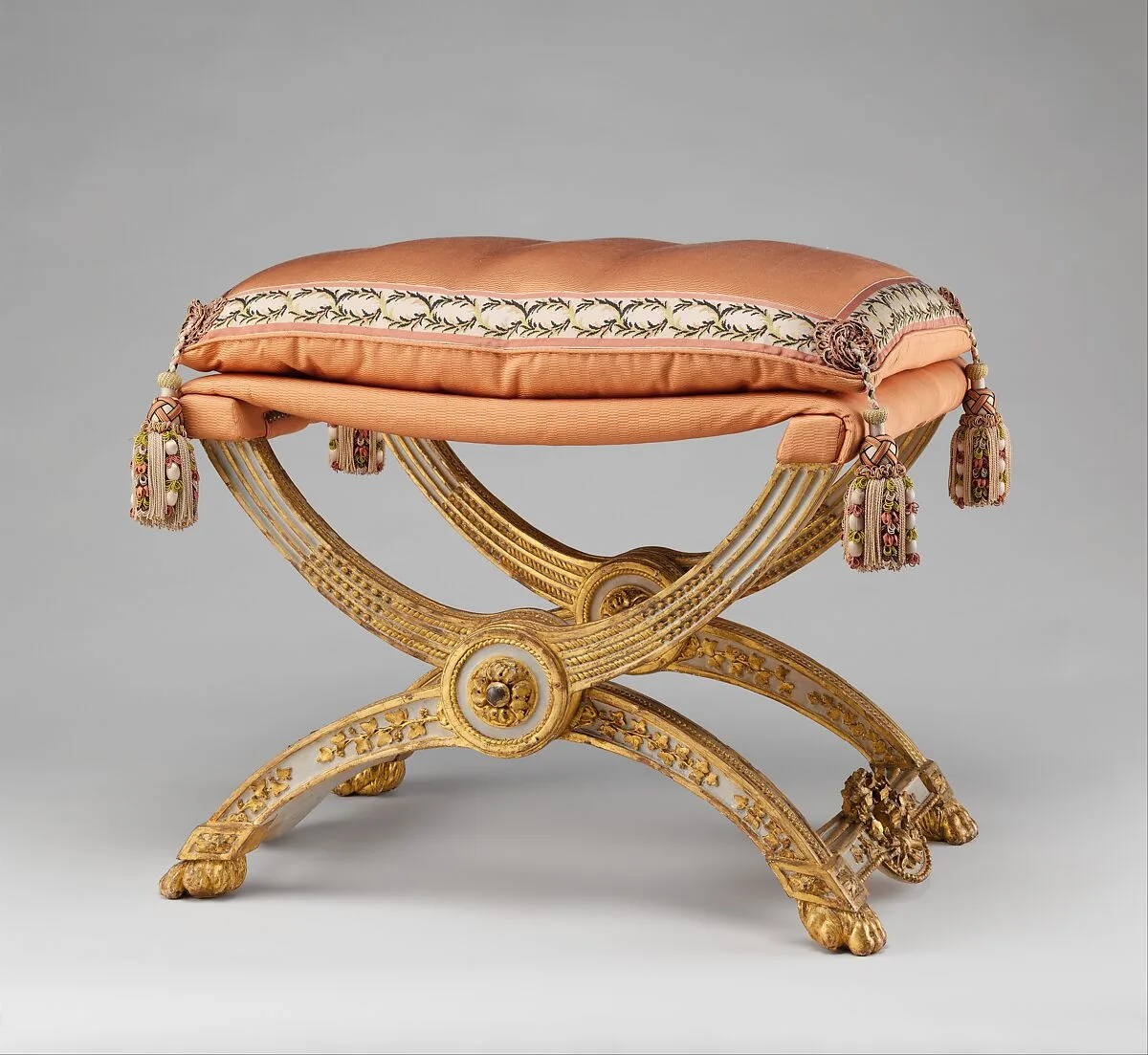 Folding stool (pliant) (one of a pair) — Jean-Baptiste-Claude Sené|Nicolas François Vallois|Louis-François Chatard|Chaudron
