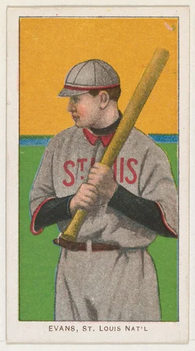 Evans, St. Louis, National League, from the White Border series (T206) for the American Tobacco Company