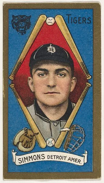 Simmons, Detroit Tigers, American League, from the "Baseball Series" (Gold Borders) set (T205) issued by the American Tobacco Company — American Tobacco Company