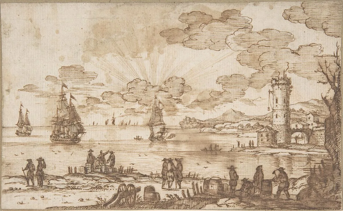 Coast Scene — Anonymous, French, 17th century