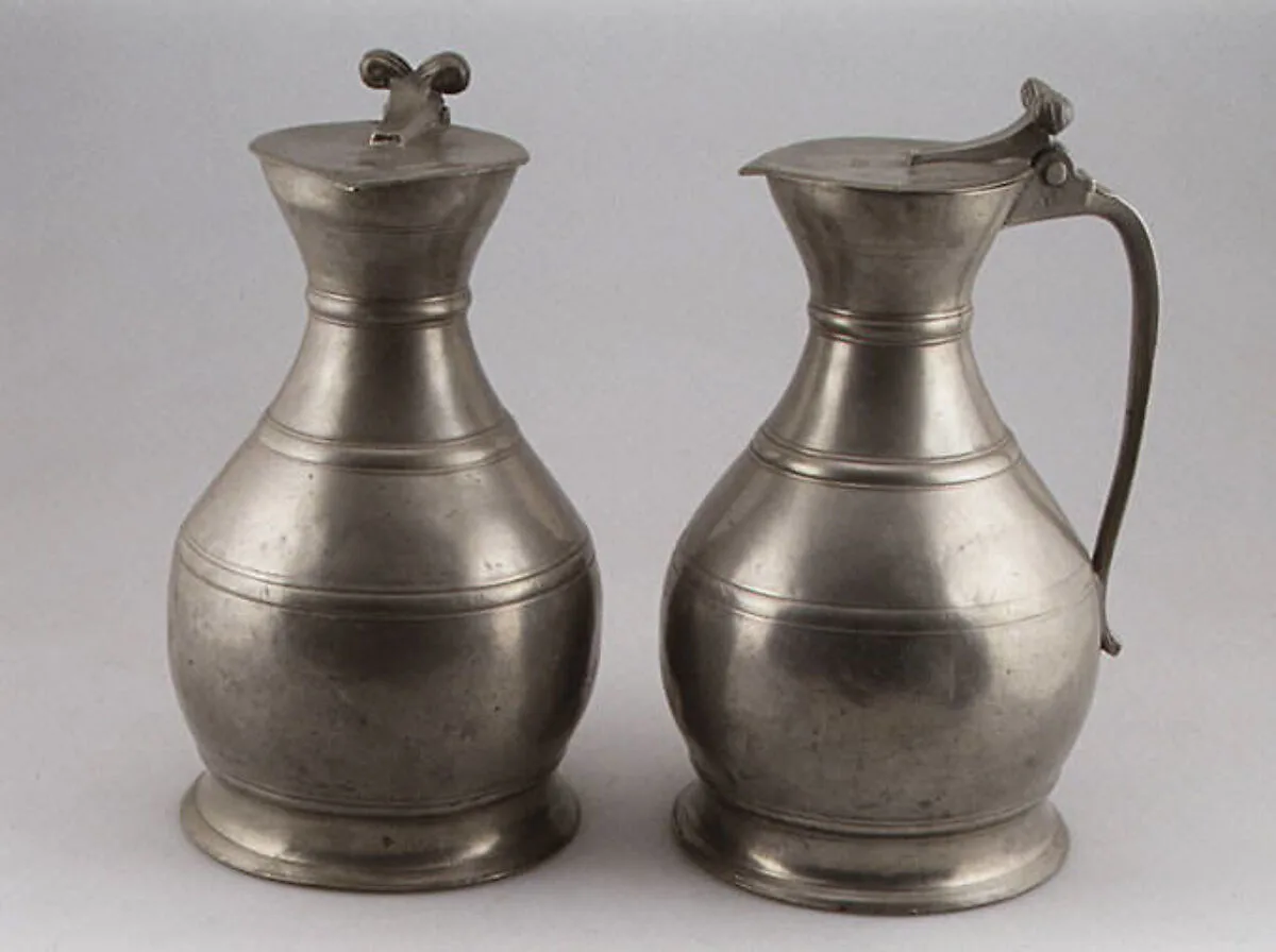 Pair of flagons — Joseph Samain