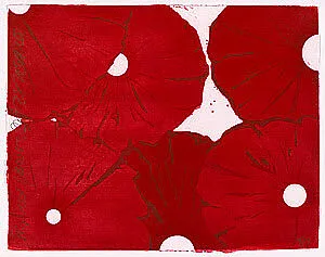Six Red Flowers Oct 28 1999 — Donald Sultan