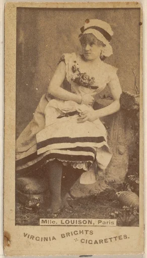 Mlle. Louison, Paris, from the Actors and Actresses series (N45, Type 1) for Virginia Brights Cigarettes