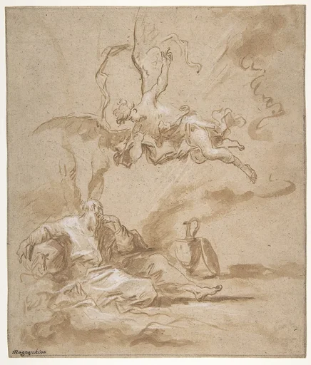 Elijah Visited by an Angel in the Wilderness (1 Kings 19:4-8)