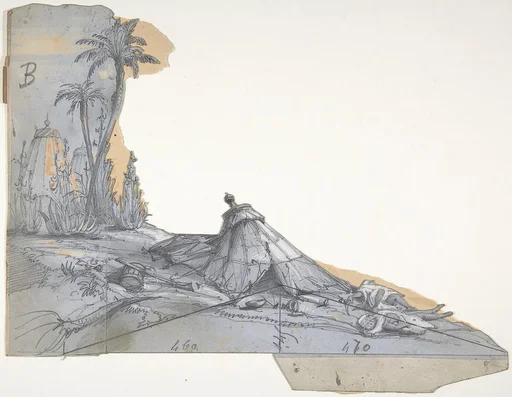 Design for a Stage Set at the Opéra, Paris: A Tent