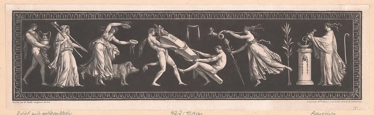 Frieze with Antique Motifs — Jean Guillaume Moitte|Louise Pithoud