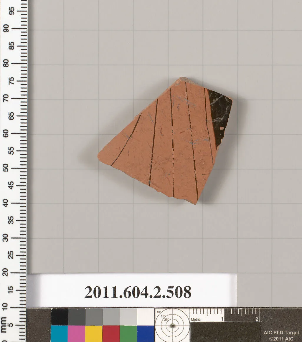 Terracotta fragment of a column-krater (bowl for mixing wine and water) — Unknown