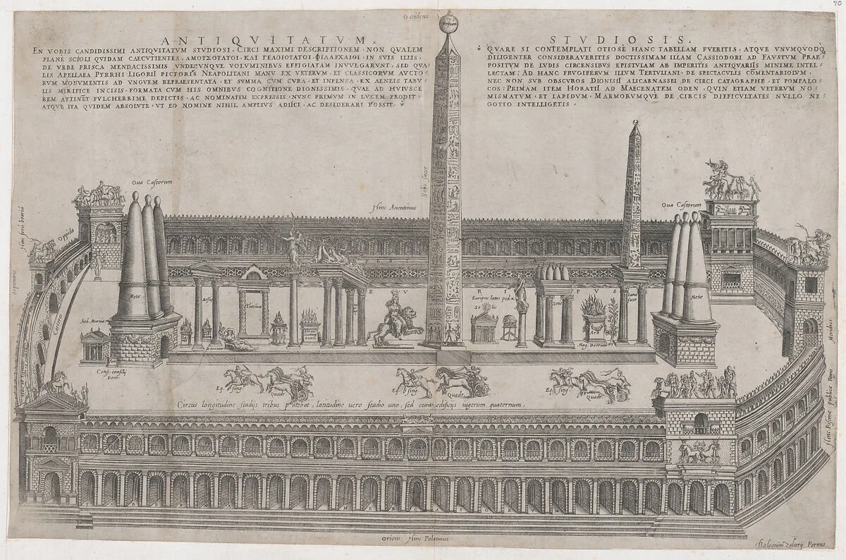 Speculum Romanae Magnificentiae: Circus Maximus — Pirro Ligorio|Anonymous|Bolognino Zaltieri