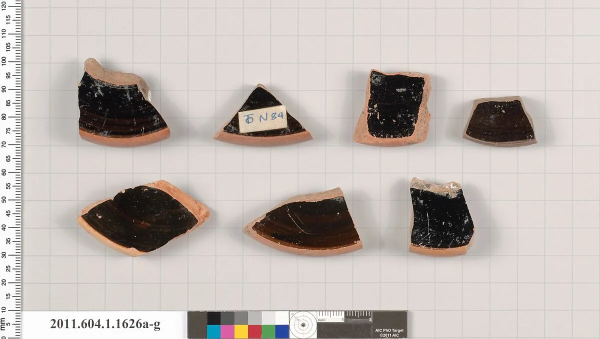 Terracotta fragments of kylikes (drinking cups) — Unknown