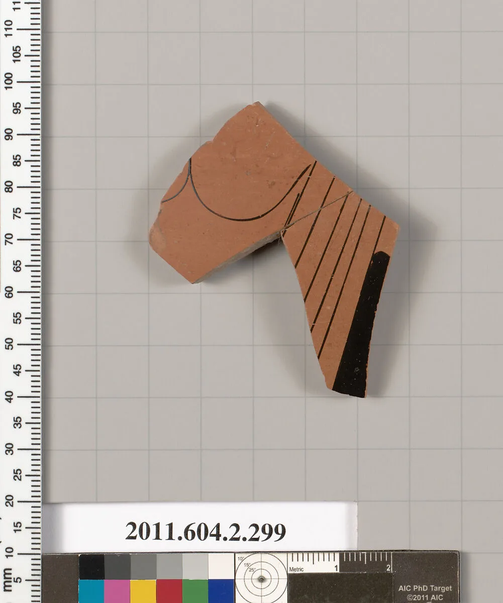 Terracotta fragment of a column-krater (bowl for mixing wine and water) — Unknown