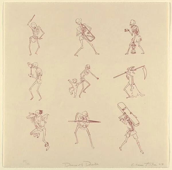 Dance of Death, from Femfolio — Eleanor Antin|Brodsky Center for Innovative Editions|John C. Erickson