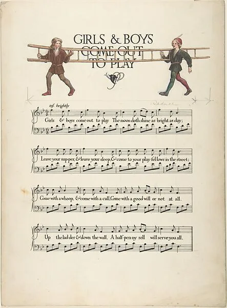 "Girls and Boys Come Out to Play"―Page Design — Paul Vincent Woodroffe|Joseph Samuel Moorat
