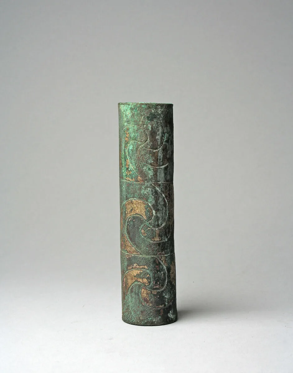 Tubular Bead with Spirals — Unknown