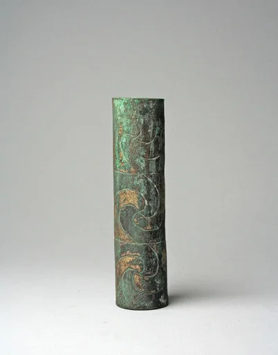 Tubular Bead with Spirals