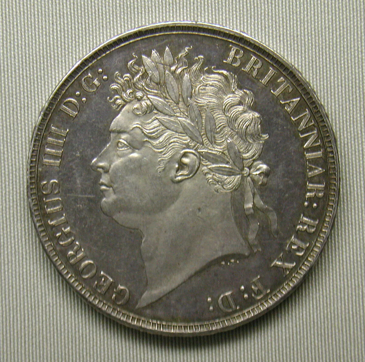Proof crown of George IV — Benedetto Pistrucci