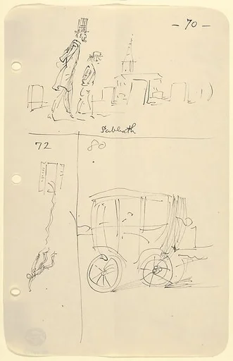 Sketches for The Story of a Bad Boy