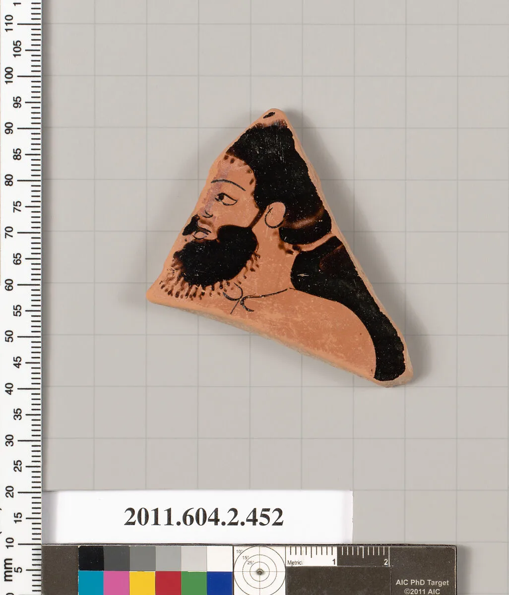 Terracotta fragment of a column-krater (bowl for mixing wine and water) — Tyszkiewicz Painter