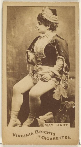 May Hart, from the Actors and Actresses series (N45, Type 1) for Virginia Brights Cigarettes
