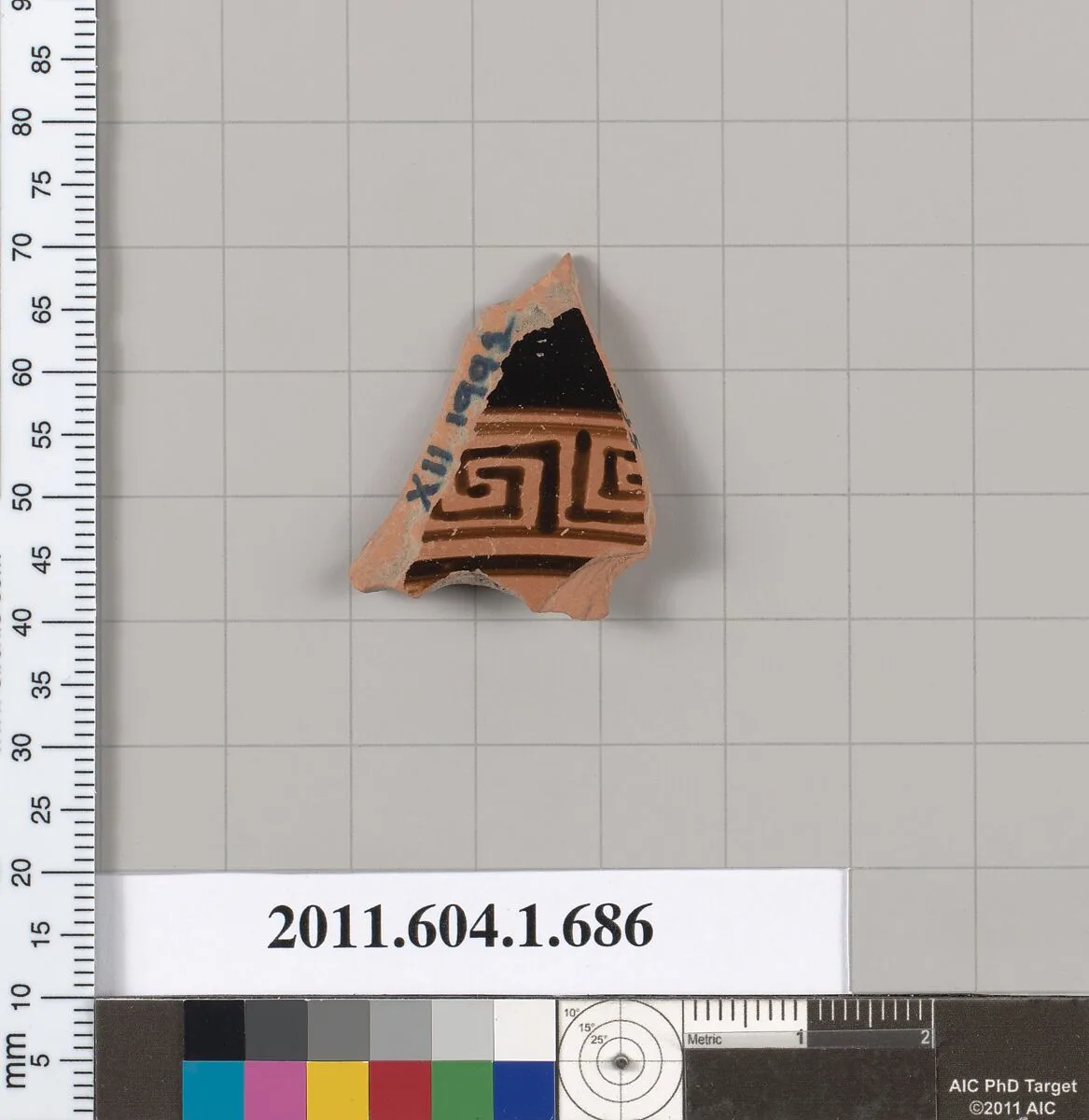 Terracotta fragment of a kylix (drinking cup) — Unknown