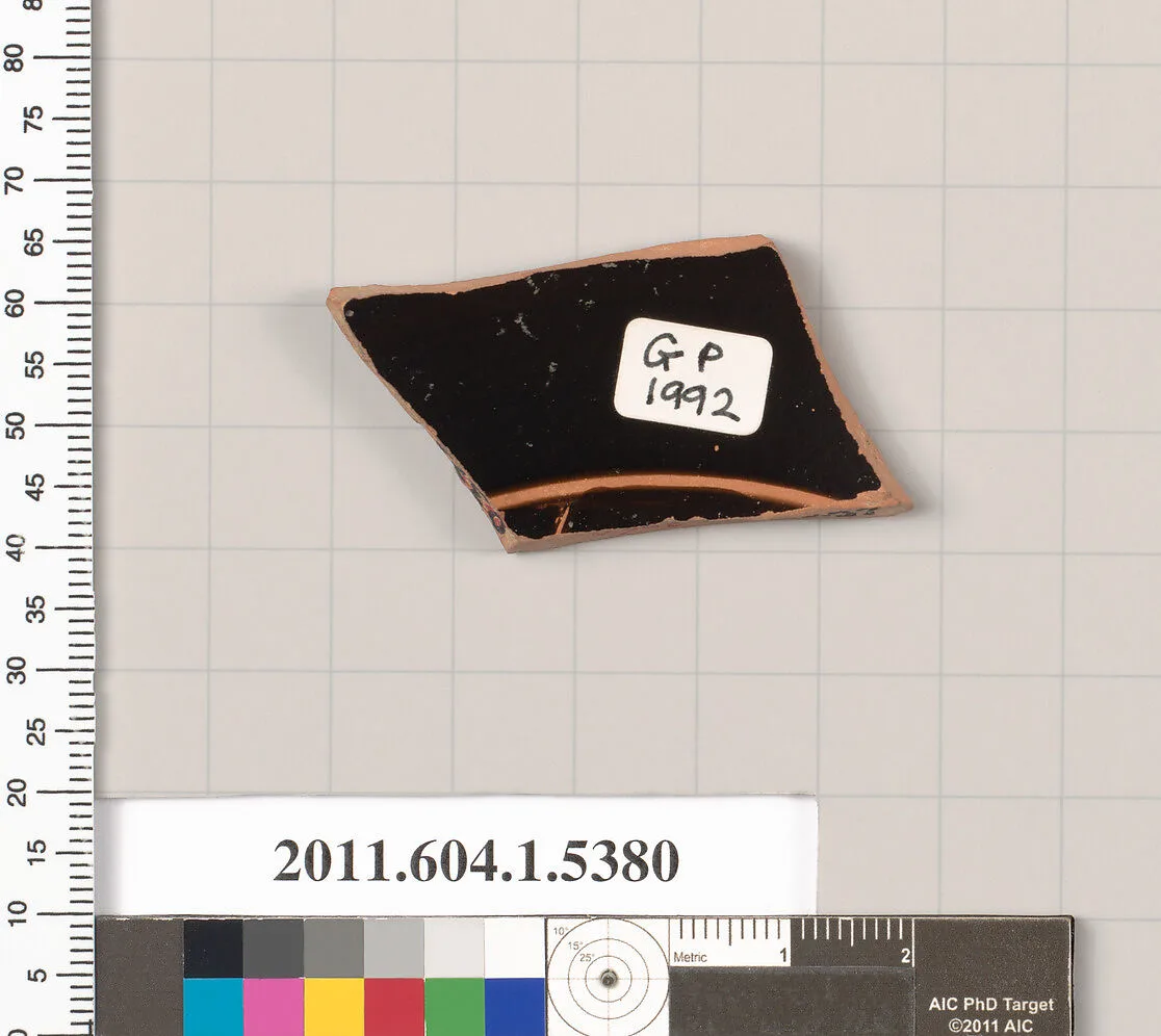 Terracotta fragment of a kylix (drinking cup) — Unknown