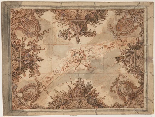 Design for the Decoration of a Ceiling with the Allegories of the Four Continents and the Signs of the Zodiac