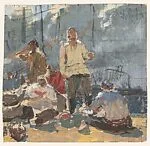 Scène du porte d'Odessa — Sergeï Danilovich Dumenko