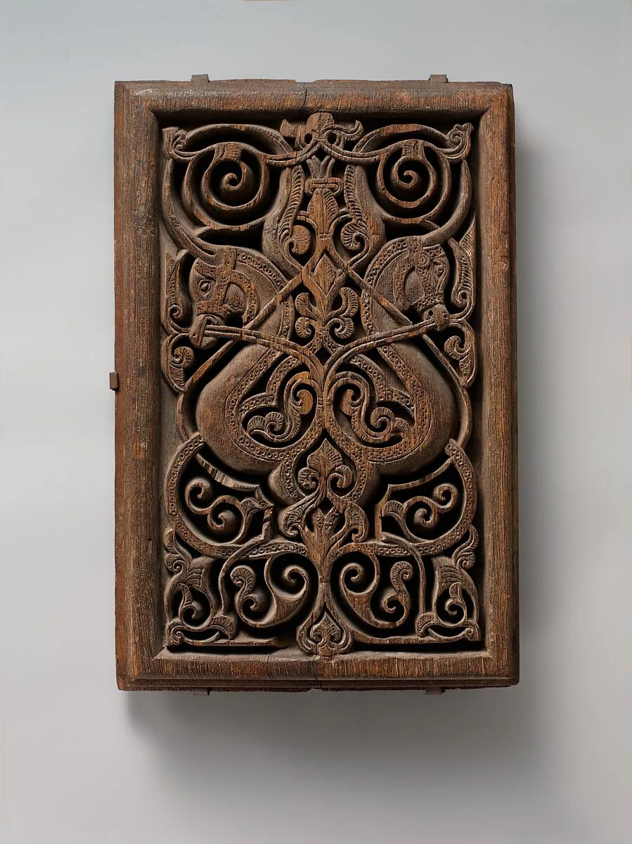 Panel with Horse Heads — Unknown