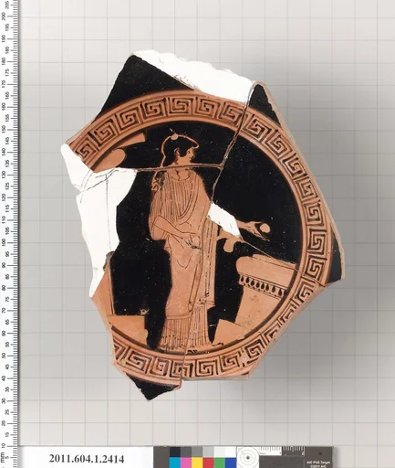 Terracotta fragment of a kylix (drinking cup)