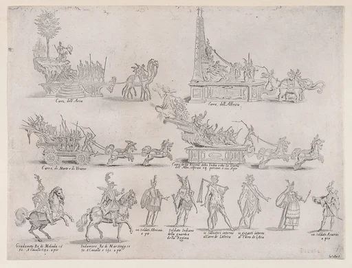 Le Chars et Les Personnages (The Chariots and The Characters), from La Guerre d'Amour (Guerra d'Amore) (War of Love)