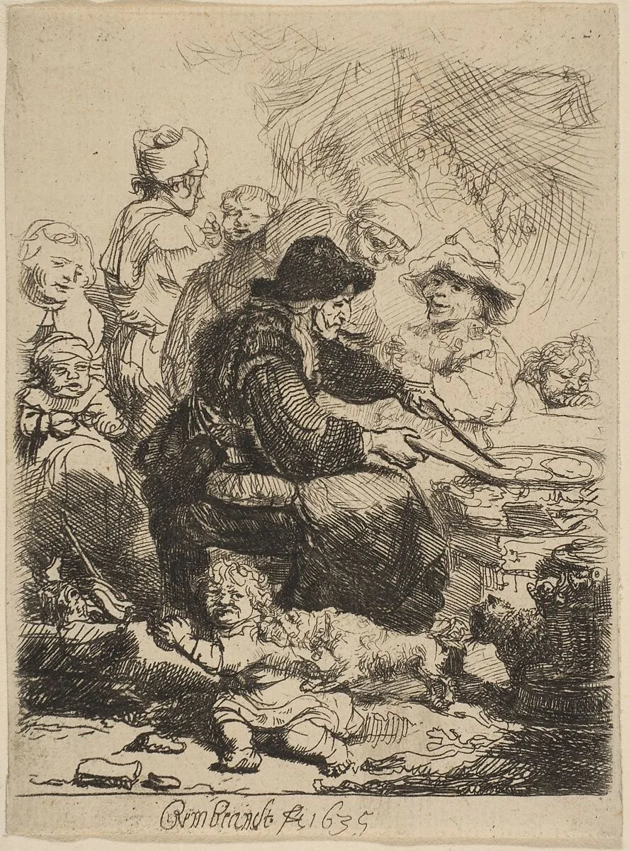 The Pancake Woman — Rembrandt (Rembrandt van Rijn)