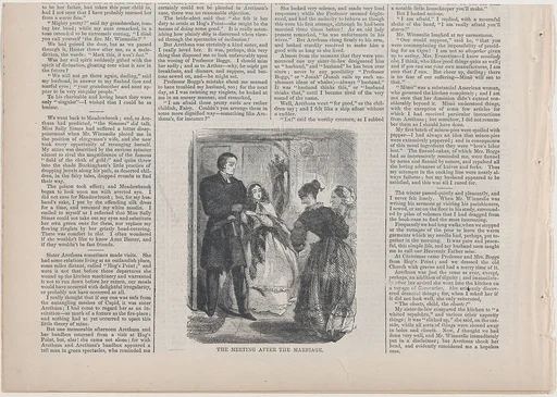 The Meeting After the Marriage (from "The Mistress of the Parsonage," in "Harper's Weekly")