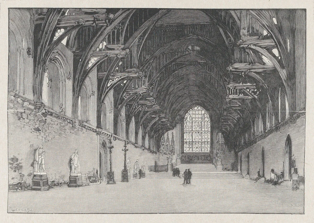 Interior of Westminster Hall — Frédéric Florian|Auguste-Louis Lepère|Eugène Dété|Tony Beltrand