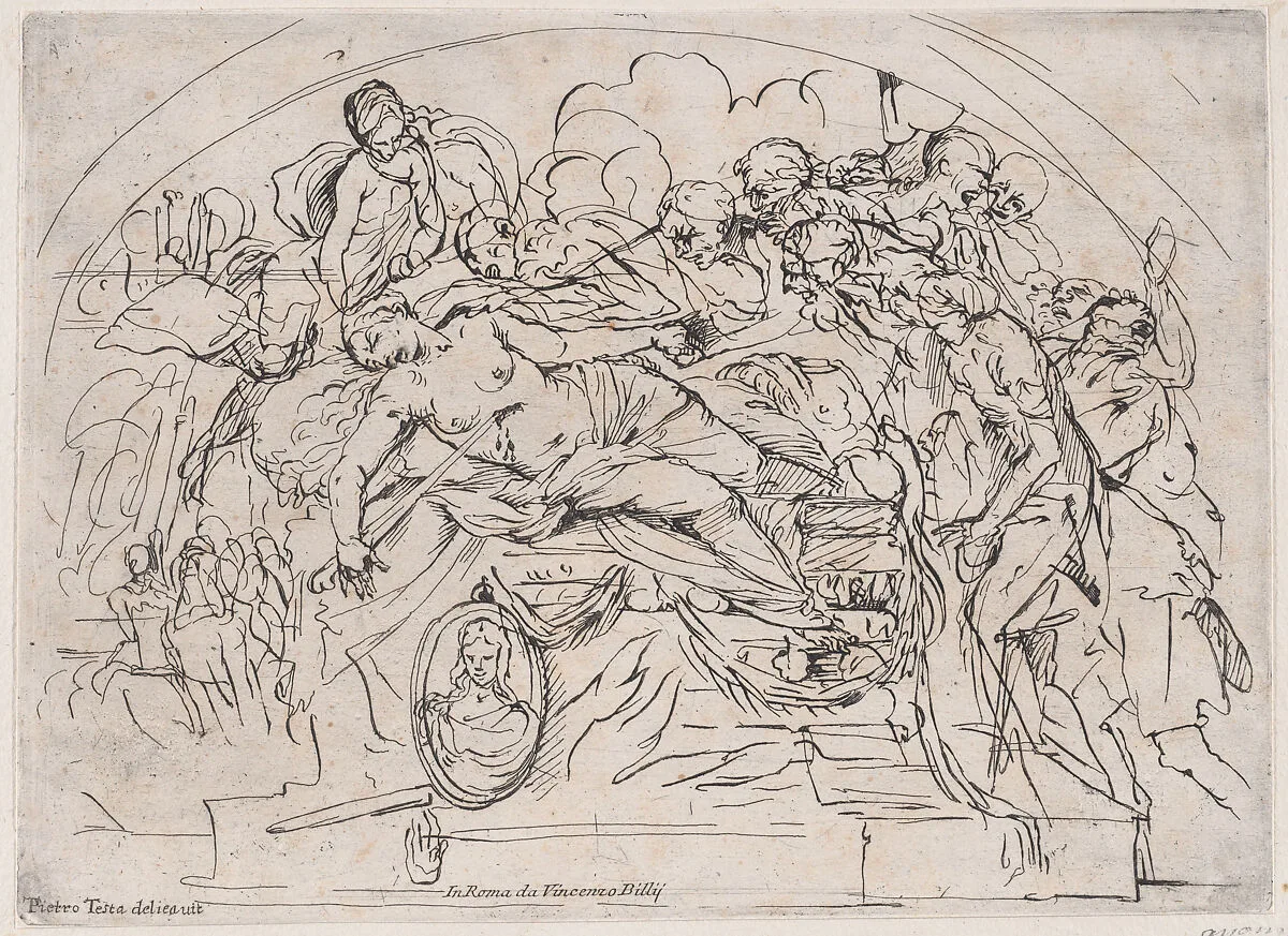 The Suicide of Dido — Pietro Testa|Vicenzo Billi
