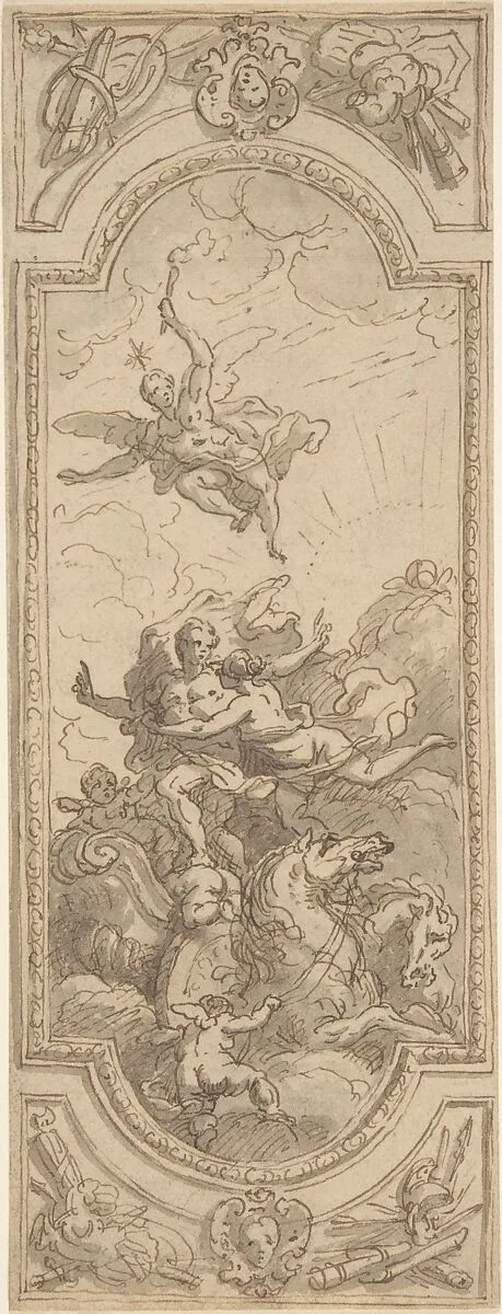 Design for a Ceiling with an Allegorical Subject — Sir James Thornhill